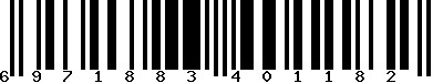 EAN-13 : 6971883401182