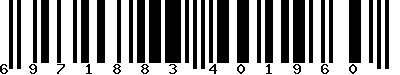 EAN-13 : 6971883401960