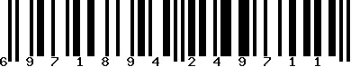EAN-13 : 6971894249711