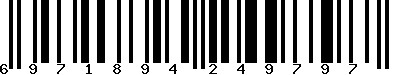 EAN-13 : 6971894249797