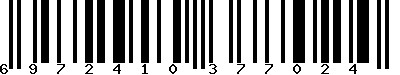 EAN-13 : 6972410377024