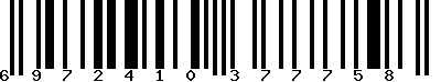 EAN-13 : 6972410377758