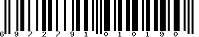 EAN-13 : 6972791010190