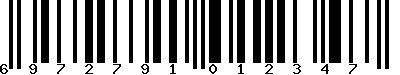 EAN-13 : 6972791012347