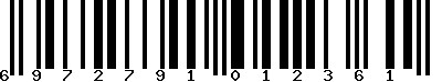 EAN-13 : 6972791012361