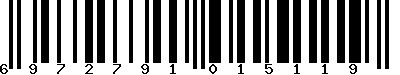 EAN-13 : 6972791015119