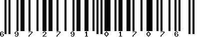 EAN-13 : 6972791017076
