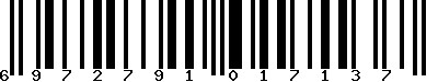 EAN-13 : 6972791017137