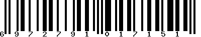 EAN-13 : 6972791017151