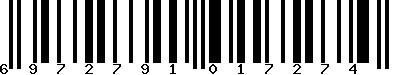 EAN-13 : 6972791017274