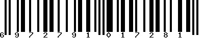 EAN-13 : 6972791017281