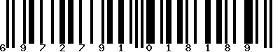 EAN-13 : 6972791018189
