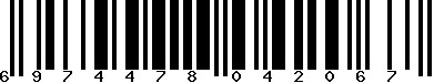 EAN-13 : 6974478042067