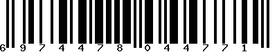 EAN-13 : 6974478044771