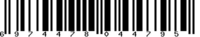 EAN-13 : 6974478044795