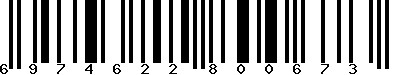 EAN-13 : 6974622800673