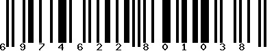 EAN-13 : 6974622801038