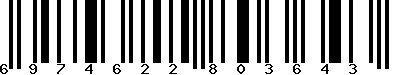 EAN-13 : 6974622803643
