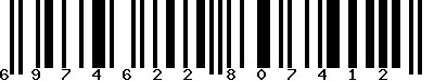 EAN-13 : 6974622807412