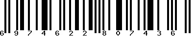EAN-13 : 6974622807436