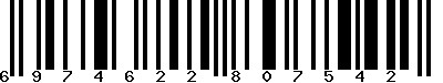 EAN-13 : 6974622807542