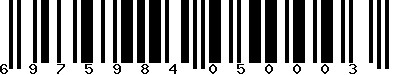 EAN-13 : 6975984050003