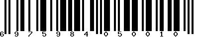 EAN-13 : 6975984050010