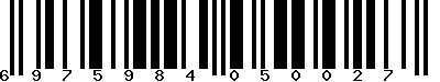 EAN-13 : 6975984050027