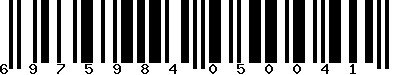EAN-13 : 6975984050041