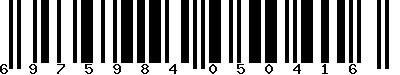 EAN-13 : 6975984050416