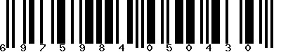 EAN-13 : 6975984050430