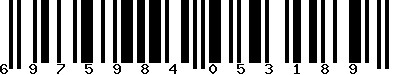 EAN-13 : 6975984053189