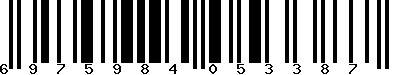 EAN-13 : 6975984053387