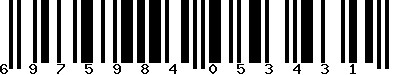 EAN-13 : 6975984053431