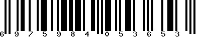 EAN-13 : 6975984053653