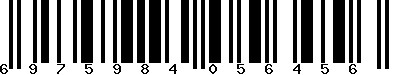 EAN-13 : 6975984056456