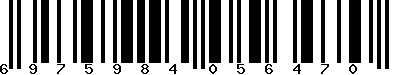 EAN-13 : 6975984056470