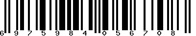 EAN-13 : 6975984056708