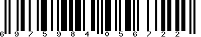 EAN-13 : 6975984056722
