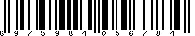 EAN-13 : 6975984056784