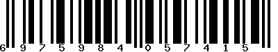 EAN-13 : 6975984057415