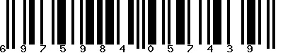 EAN-13 : 6975984057439