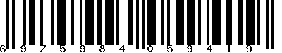 EAN-13 : 6975984059419