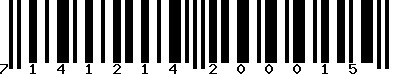 EAN-13 : 7141214200015