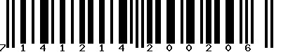 EAN-13 : 7141214200206