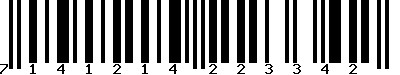 EAN-13 : 7141214223342