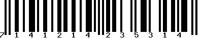 EAN-13 : 7141214235314