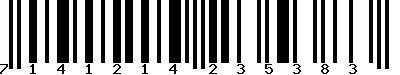 EAN-13 : 7141214235383