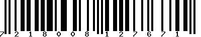 EAN-13 : 7218008127671