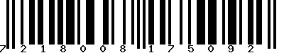 EAN-13 : 7218008175092